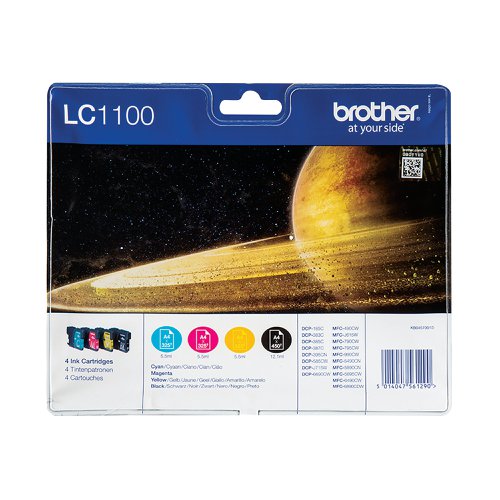 Brother LC1100HY Inkjet Cartridge Multipack CMYK LC1100HYVALBP