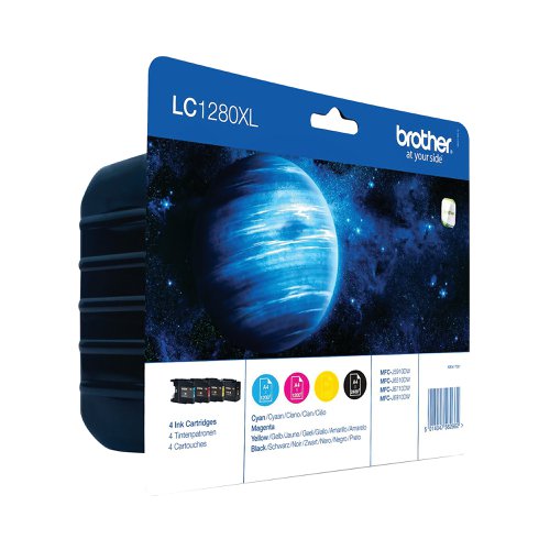 Brother LC1280XL Inkjet Cartridge HY CMYK Multipack LC1280XLVALBP