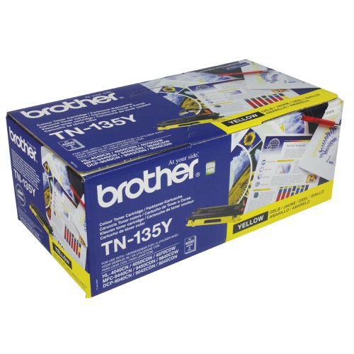 Brother TN-135Y Toner Cartridge High Yield Yellow TN135Y