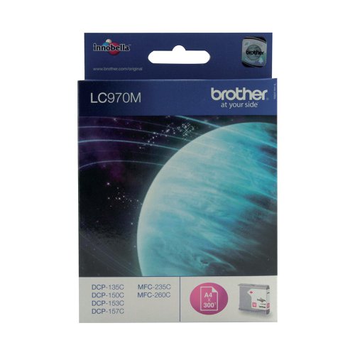 Brother LC970M Inkjet Cartridge Magenta LC 970M