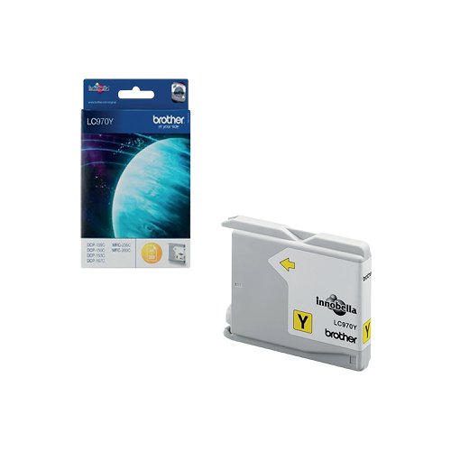 Brother LC970Y Inkjet Cartridge Yellow LC970Y