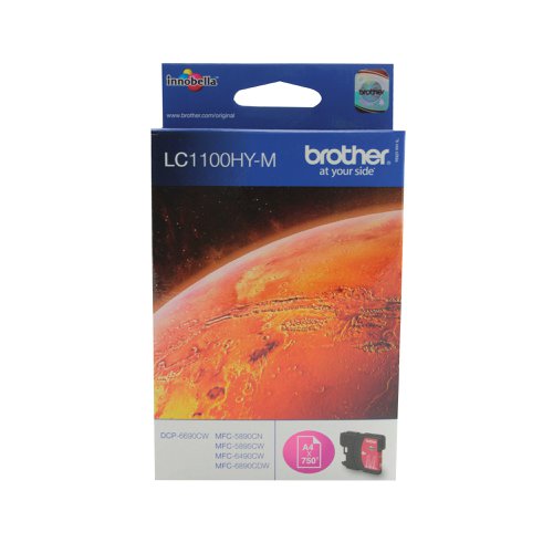 Brother LC1100HY-M Inkjet Cartridge High Yield Magenta LC1100HYM