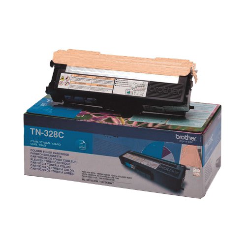 Brother TN-328C Toner Cartridge Super High Yield Cyan TN328C