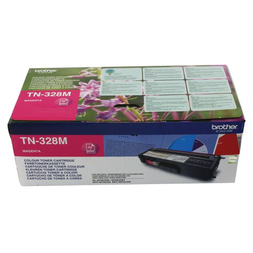 Brother TN-328M Toner Cartridge Super High Yield Magenta TN328M