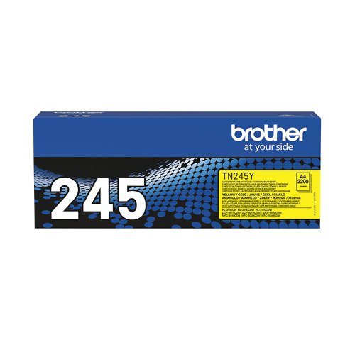 Brother TN-245Y Toner Cartridge High Yield Yellow TN245Y