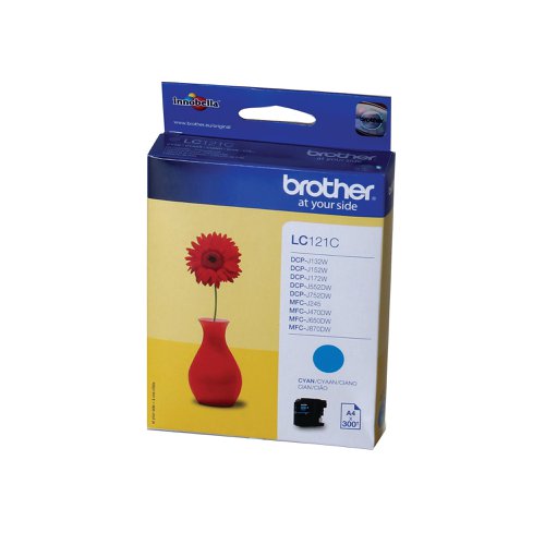 Brother LC121C Inkjet Cartridge Multipack Cyan LC121C