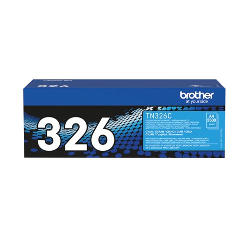 Brother TN-326C Toner Cartridge High Yield Cyan TN326C