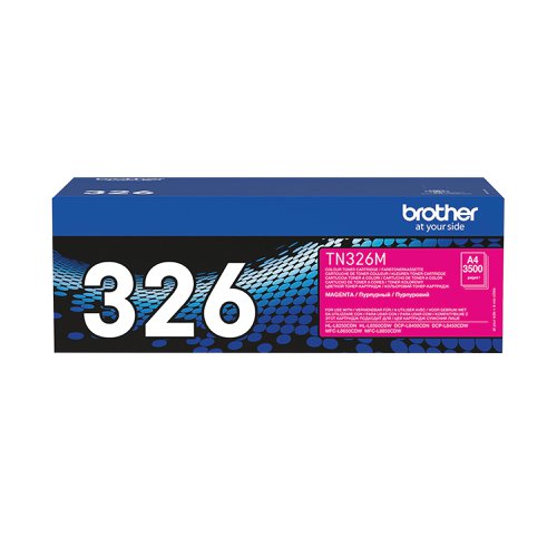 Brother TN-326M Toner Cartridge High Yield Magenta TN326M