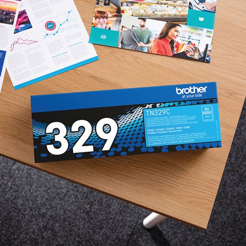 Brother TN-329C Toner Cartridge Super High Yield Cyan TN329C