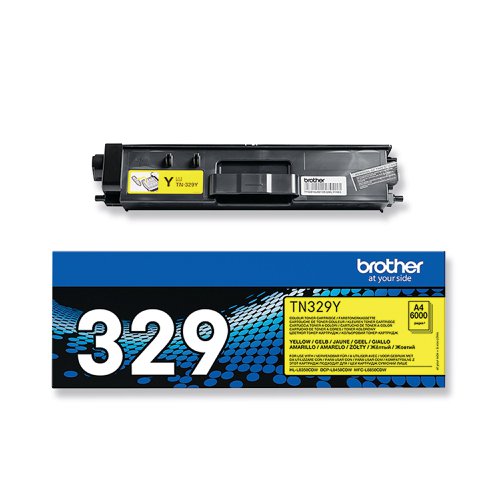 Brother TN-329Y Toner Cartridge Super High Yield Yellow TN329Y