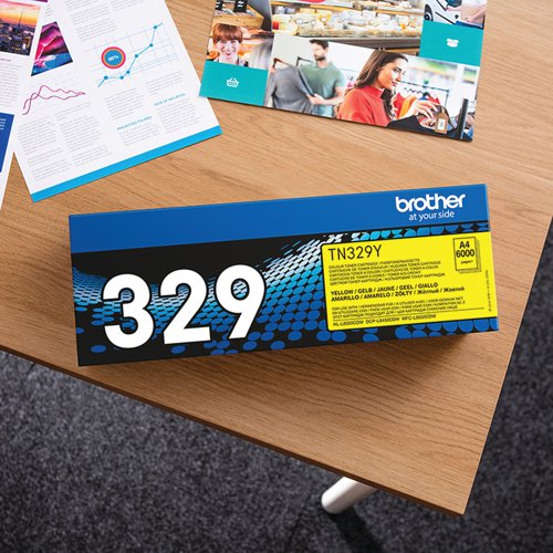 Brother TN-329Y Toner Cartridge Super High Yield Yellow TN329Y