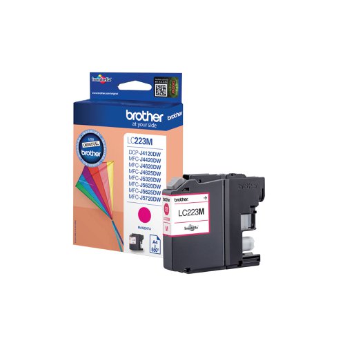 Brother LC223M Magenta Inkjet Cartridge 550 Page Yield