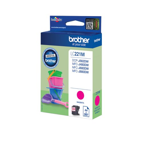 Brother LC221M Inkjet Cartridge Magenta LC221M