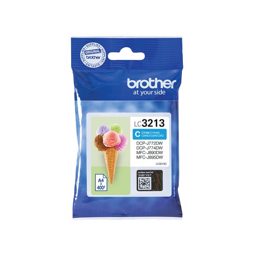 Brother LC3213C Inkjet Cartridge High Yield Cyan LC3213C