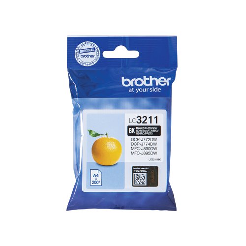 Brother LC3211BK Inkjet Cartridge Black LC3211BK