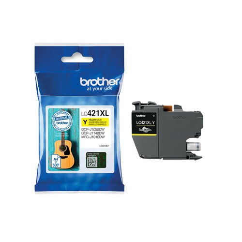 Brother LC421XLY Inkjet Cartridge High Yield Yellow LC421XLY