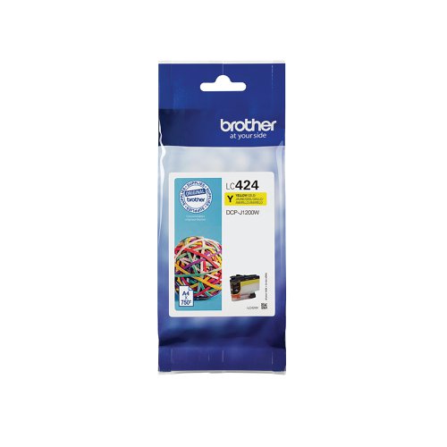 Brother LC424Y Inkjet Cartridge Yellow LC424Y