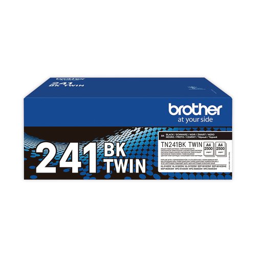 Brother TN-241BKTWIN Toner Cartridge Black Twinpack TN241BKTWIN