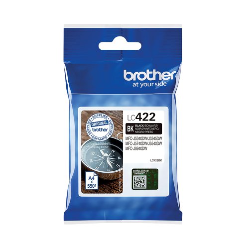 Brother LC422BK Inkjet Cartridge Black LC422BK