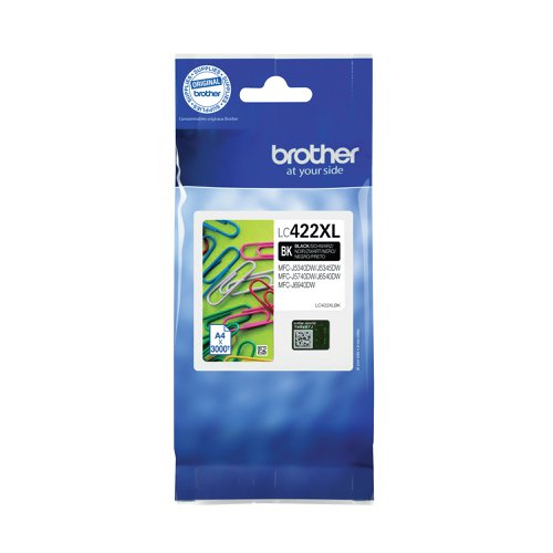 Brother LC422XLBK Inkjet Cartridge High Yield Black LC422XLBK