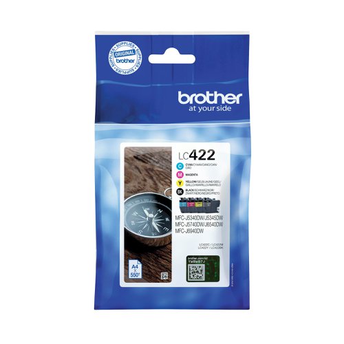 Brother LC422 Inkjet Cartridge CMYK Multipack LC422VAL