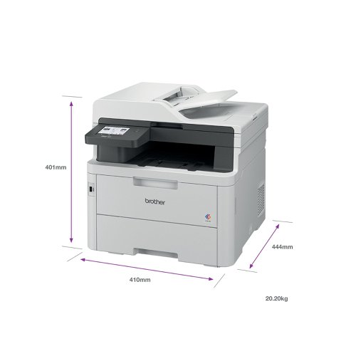 Brother MFC-L3760CDW A4 4-in-1 Wireless Colour Laser Printer MFCL3760CDWZU1