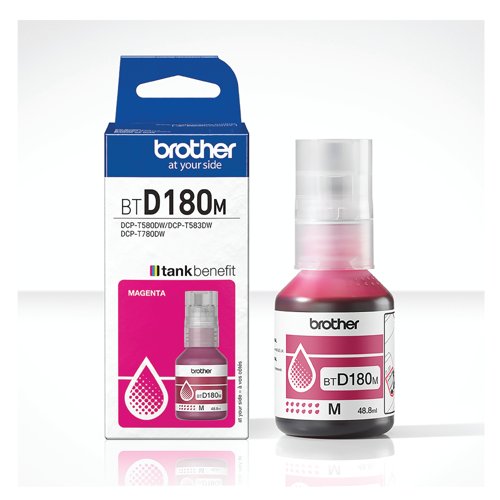 Brother Ink Bottle Super High Yield Magenta BTD180M