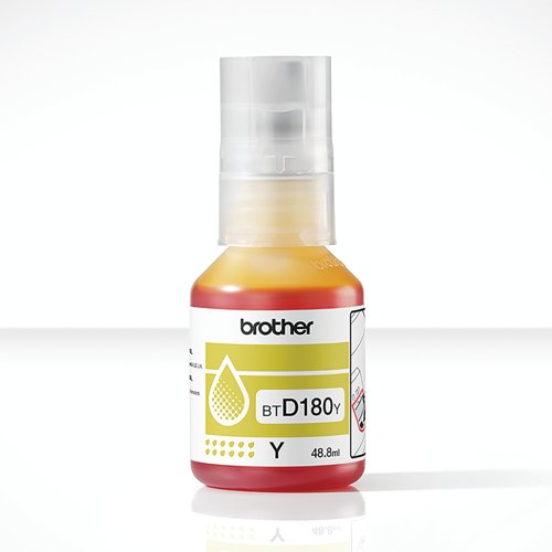 Brother Ink Bottle Super High Yield Yellow BTD180Y