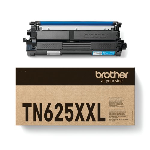 Brother TN625XXL Toner Cartridge Super High Yield Cyan TN625XXLC