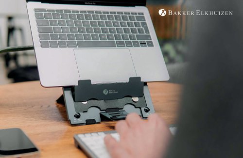 BakkerElkhuizen Ergo-Q Hybrid Pro Tablet/Laptop Stand Dark Grey BNEQHPDG