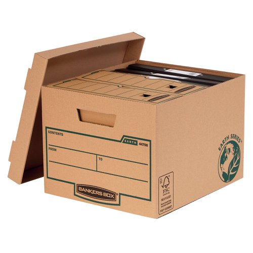 Bankers Box R-Kive Earth Storage Box Brown (Pack of 10) 4470601