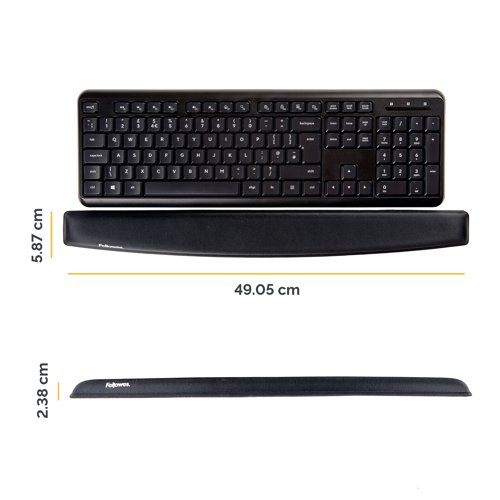 Memory Foam Keyboard Wrist Support Black