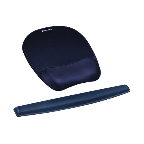 Fellowes Memory Foam Keyboard Wrist Support Sapphire Blue 9178401 | Fellowes