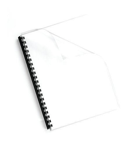 Fellowes Recycled A4 PVC Binding Covers Clear 180 Micron (Pack of 100) 5375901