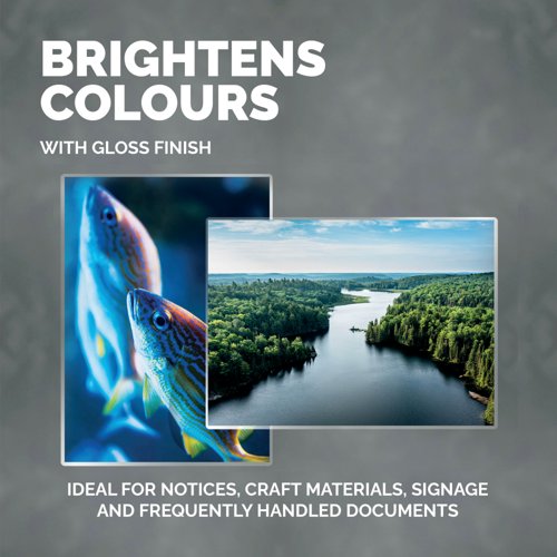 Fellowes Enhance80 Self Adhesive Laminating Pouch A3 160 Micron Total Gloss (Pack of 100) 5302302