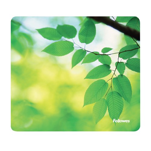 Fellowes Earth Series Mouse Mat Recycled Leaf Print 5903801