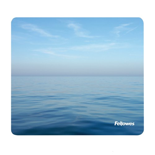 Fellowes Earth Series Mouse Mat Recycled Blue Ocean Print 5903901