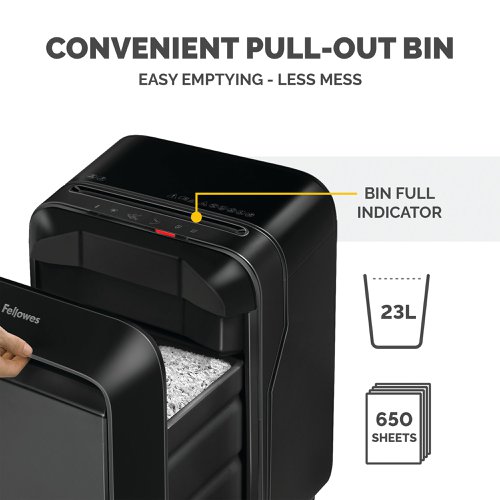 Fellowes Powershred LX211 Micro-Cut Shredder Black 5050201 Department & Office Shredders BB57153