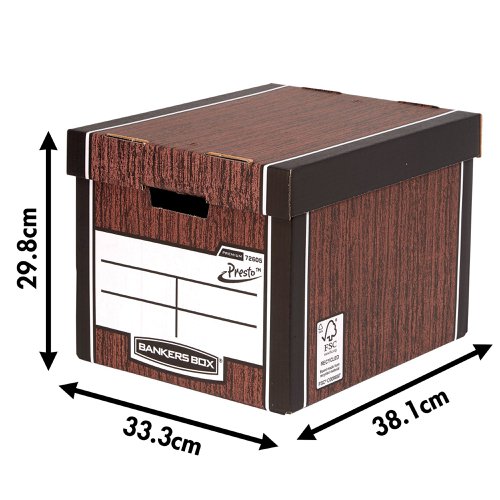 Bankers Box Premium Tall Box Woodgrain (Pack of 5) 7260520