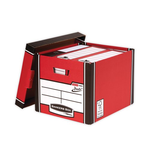 Bankers Box Premium Tall Box Red (Pack of 5) 7260706 Storage Boxes BB57831