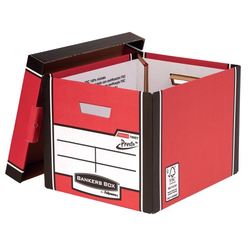 Bankers Box Premium Tall Box Red (Pack of 5) 7260706 Storage Boxes BB57831