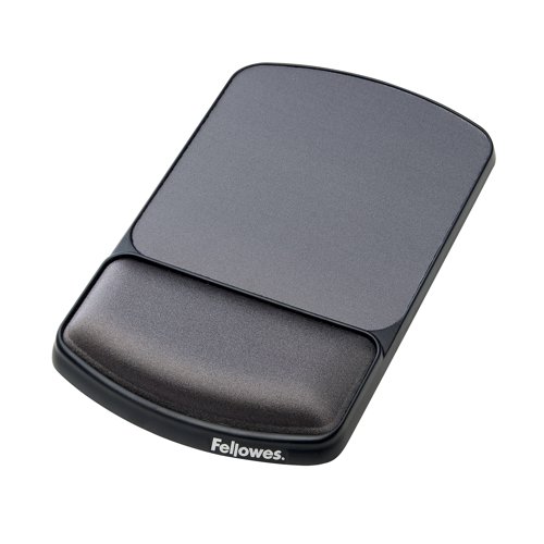 Fellowes Premium Gel Adjustable Mouse Pad/Wristrest Black 9374001