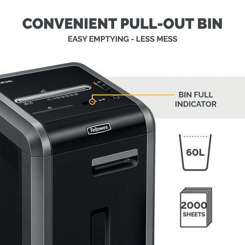 Fellowes Power 225Mi Micro-Shred Shredder 4620201 Department & Office Shredders BB64273