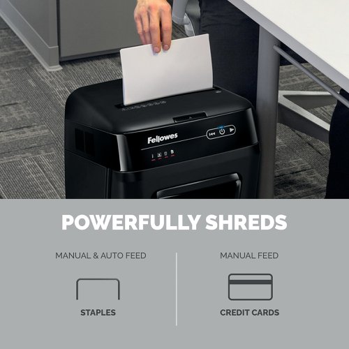 Fellowes Automax 200M Microshred Shredder (200 sheet automatic shredding capacity) 4656401