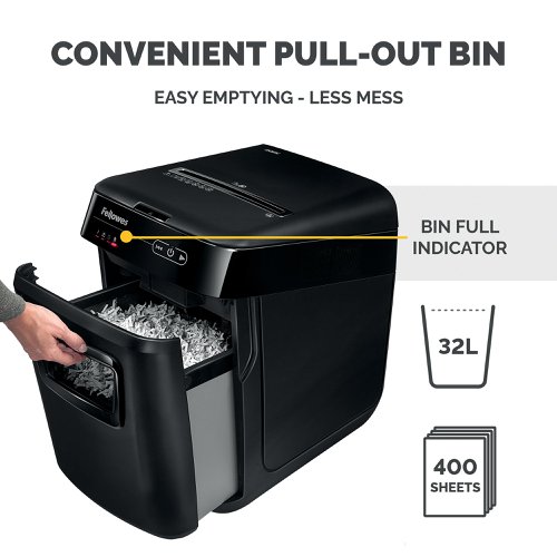 Fellowes AutoMax 200M Micro-Cut Shredder 4656401