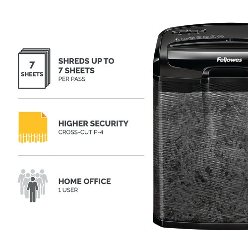 Fellowes Powershred M-7Cm Cross Cut Shredder 4701901