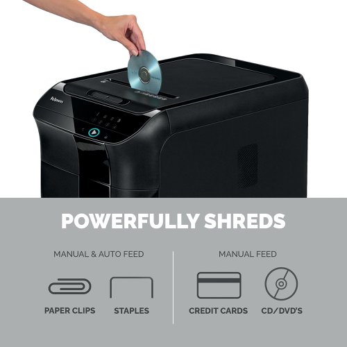 Fellowes Automax 550C Cross Square Cut Shredder (550 sheet automatic/14 sheet manual ) 4963101