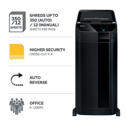 Fellowes AutoMax 350C Cross-Cut Shredder 4964101