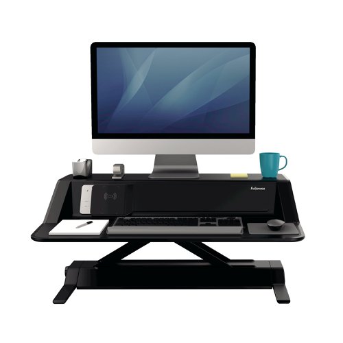 Fellowes Lotus DX Sit/Stand Workstation Black 8081001