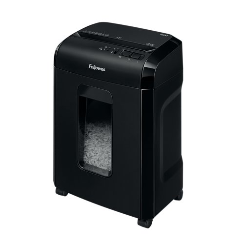 For secure disposal of sheets and documents, the Fellowes 10M Micro-Cut Shredder has got you covered. With the ability to shred to shred 10 sheets of paper into 2x12mm particles for a security level of P-5. The 10M is capable of nonstop shredding for up to 10 minutes and can handle staples and credit cards with ease. Avoid accidental activation thanks to the inbuilt Safety Lock, and a 19 litre pull out bin allows for easy disposal of wastepaper shredding.